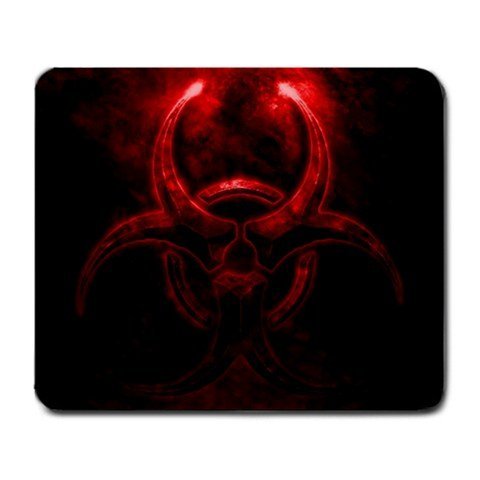 0733115499192 - GLOWING EFFECT RED BIOHAZARD MOUSE PAD BY UNKNOWN