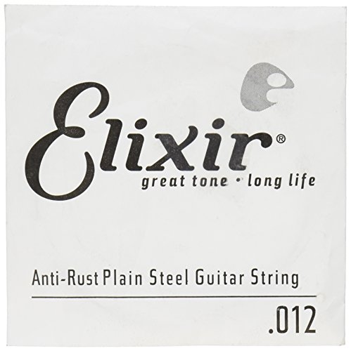 0733132130122 - ELIXIR® STRINGS ANTI-RUST PLATED PLAIN STEEL SINGLE STRING (.012)