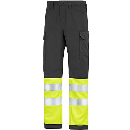 7332515141095 - 69000466044 SERVICE TRANSPORT TROUSERS CLASSE 1 SIZE 44 IN BLACK/HIGH VIS YELLOW