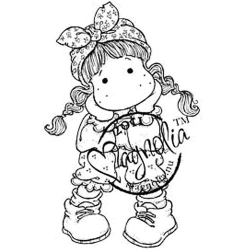 7332639038196 - MAGNOLIA SWEET CRAZY LOVE CLING STAMP, 6.5 BY 3.5-INCH, PIE TILDA