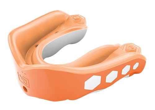 0733313033716 - SHOCK DOCTOR GEL MAX FLAVOR FUSION ORANGE STRAPLESS MOUTHGUARD - ADULT