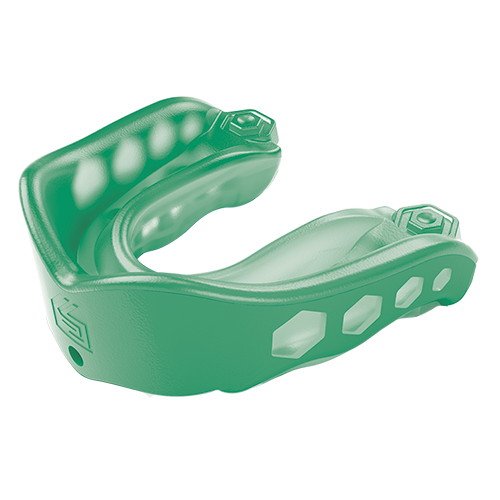 0733313034959 - SHOCK DOCTOR GEL MAX CONVERTIBLE MOUTH GUARD, GREEN, ADULT