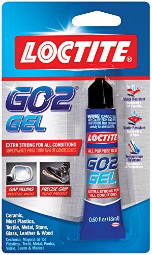 0733353068105 - LOCTITE GO2 GEL CLEAR ADHESIVE .60-FLUID OUNCE TUBE BY LOCTITE