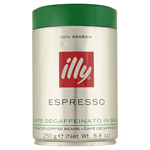 0733411000184 - ILLY CAFFE DECAFFEINATED WHOLE BEAN COFFEE (MEDIUM ROAST, GREEN TOP), 8.8-OUNCE