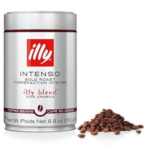0733411077216 - ILLY CAFFE SCURO WHOLE BEAN COFFEE DARK ROAST BLACK TOP TINS