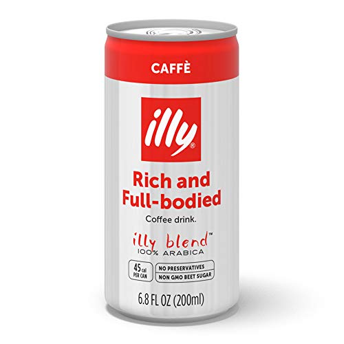 0733411705201 - ILLY READY TO DRINK CAFFE, AUTHENTIC ITALIAN COFFEE, MADE WITH 100% ARABICA COFFEE, ALL-NATURAL, NO PRESERVATIVES, BEET SUGAR, 6.8 FL OZ (PACK OF 4)