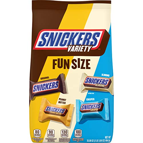 0733447828172 - SNICKERS CHOCOLATE CANDY BARS, FUN SIZE, VARIETY MIX, 35.09 OZ