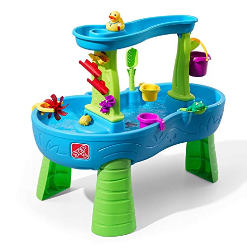 0733538874699 - STEP2 RAIN SHOWERS SPLASH POND WATER TABLE | KIDS WATER PLAY TABLE WITH 13-PC ACCESSORY SET