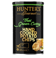 0733603096346 - BATATA HUNTERS GOURMET CURRY VERDE TAILANDES 150G