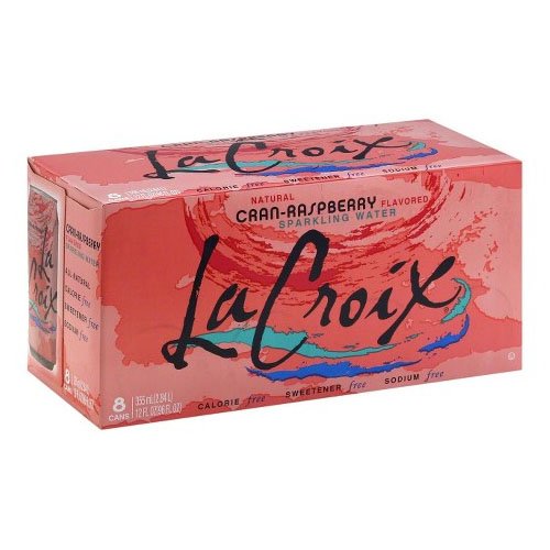 0073360327513 - LA CROIX SPARKLING WATER, CRAN-RASPBERRY, 12 OZ CAN (PACK OF 8)