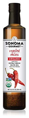 0733636001300 - SONOMA GOURMET ROASTED CHILES OLIVE OIL, 8.5 FL OZ (PACK OF 6)
