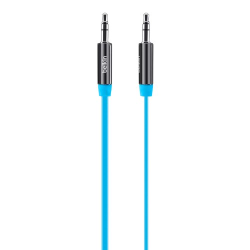 7337331938911 - BELKIN MIXIT TANGLE-FREE AUX / AUXILIARY CABLE, 3 FEET (BLUE)