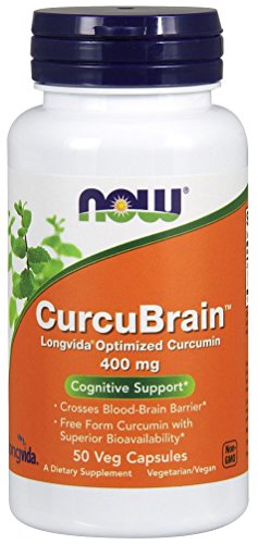 0733739023957 - NOW FOODS CURCUBRAIN COGNITIVE SUPPORT 400MG, VEGGIE CAPSULES, 50 EA