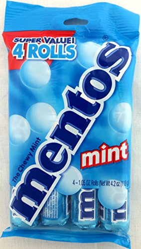0073390008079 - MENTOS CHEWY MINT FLAVOR 4 ROLLS, 1.05 OZ EACH (PACK OF 3)