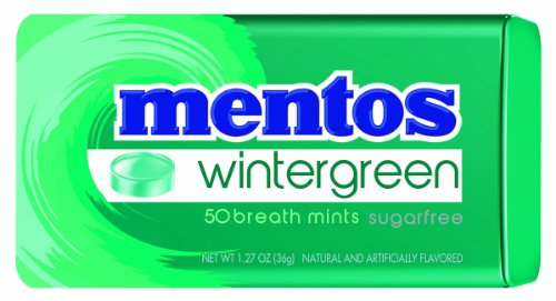 0073390029937 - MENTOS SUGAR-FREE BREATH MINTS, WINTERGREEN, 1.27 OUNCE (PACK OF 12)