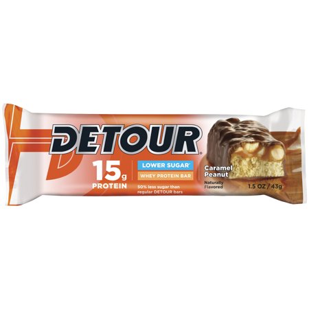 0733913005885 - DETOUR DELUXE WHEY PROTEIN ENERGY BAR LOWER SUGAR