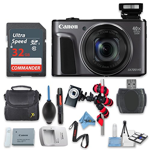 CANON POWERSHOT SX720 HS (BLACK) WITH 32GB HIGH SPEED MEMORY CARD