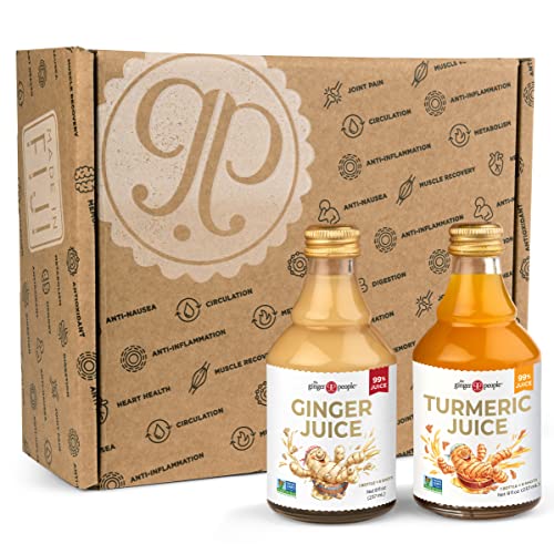 0734027901728 - THE GINGER PEOPLE GINGER & TURMERIC JUICE SET | DIGESTION + ANTI-INFLAMMATORY | (PACK OF 2), 8 FL OZ EACH