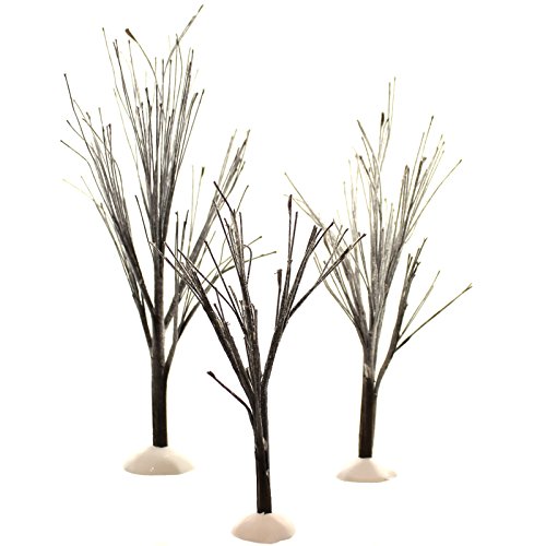 0734409483774 - DEPARTMENT 56 ORIGINAL SNOW VILLAGE FIRST FROST TREES, SET OF 3