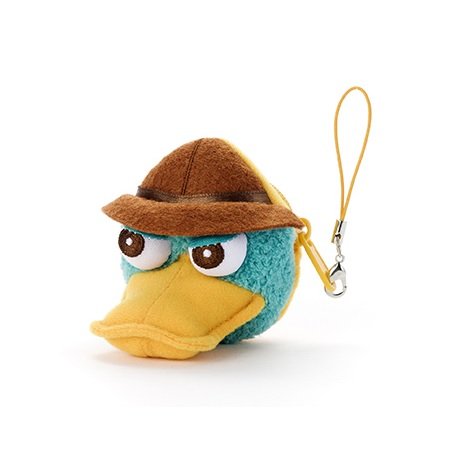 0734548518627 - JAPAN DISNEY OFFICIAL PHINEAS AND FERB - AGENT P CUTE STUFFED WALLET MASCOT WITH ELASTIC STRING COIN KEEPER GREEN PLUSH TOY COLLECTION SMARTPHONE KEY CHAIN CHARM ACCESSORY WONDERFUL GIFT
