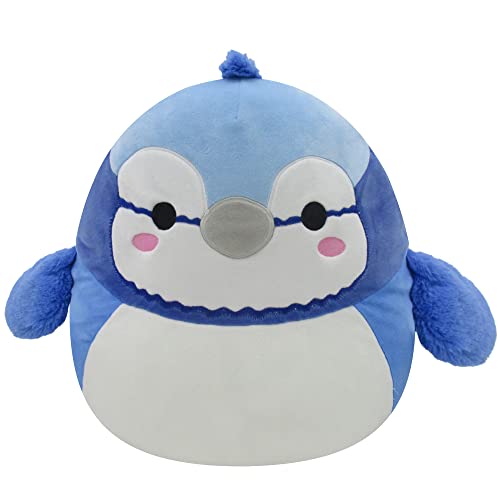 0734689566211 - SQUISHMALLOWS 14-INCH BLUE JAY - ADD BABS TO YOUR SQUAD, ULTRASOFT STUFFED ANIMAL LARGE PLUSH TOY, OFFICIAL KELLYTOY PLUSH