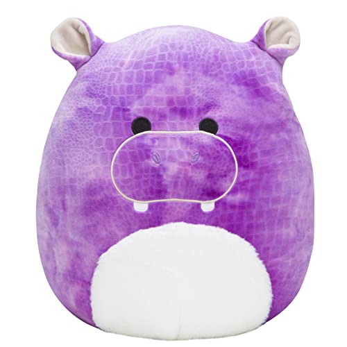 0734689610129 - SQUISHMALLOWS 14-INCH HIPPO PLUSH - ADD ZELMA TO YOUR SQUAD, ULTRASOFT STUFFED ANIMAL LARGE PLUSH TOY, OFFICIAL KELLYTOY PLUSH