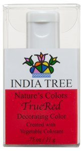 0734865909566 - INDIA TREE NATURAL DECORATING COLOUR - TRUE RED 21G