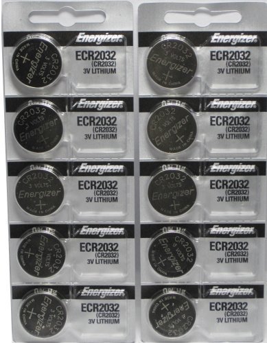 0734888450229 - ENERGIZER CR2032 3 VOLT LITHIUM COIN BATTERY 10 PACK (2X5 PACK) IN ORIGINAL PACKAGING