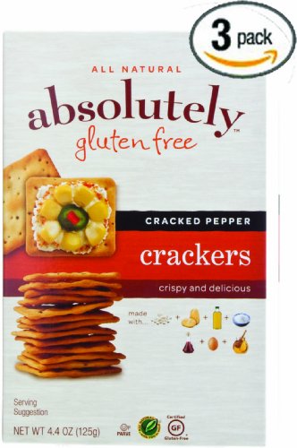 0073490180125 - ABSOLUTELY GLUTEN FREE CRACKED PEPPER CRACKERS, 4.4 OUNCE (3-PACK)