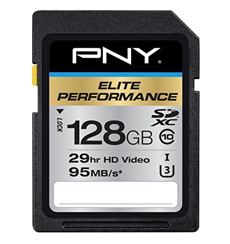 0734911132009 - PNY ELITE PERFORMANCE 128 GB HIGH SPEED SDXC CLASS 10 UHS-I, U3 UP TO 95 MB/SEC