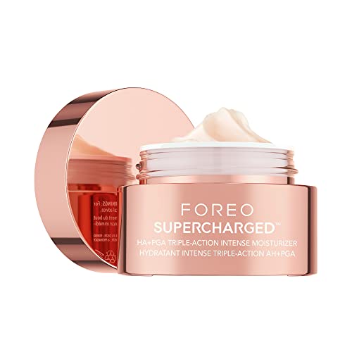 7350120790859 - FOREO SUPERCHARGED HA+PGA TRIPLE ACTION INTENSE FACE MOISTURIZER - WRINKLE CREAM FOR FACE - HYALURONIC ACID & SQUALANE - VEGAN - CRUELTY & GLUTEN FREE - CLEAN SKINCARE - 1.6 FL.OZ
