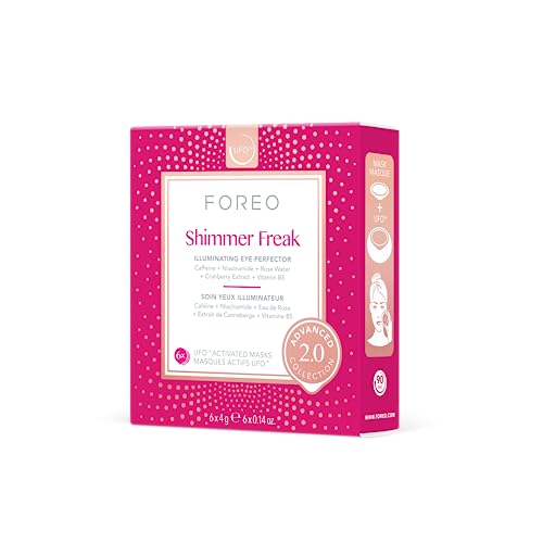 7350120790989 - SHIMMER FREAK ADVANCED COLLECTION 2.0 UFO-ACTIVATED FACIAL - EYE CONTOUR ILLUMINATING - BEAUTY & PERSONAL CARE - ROSE WATER - NIACINAMIDE - ALL SKIN TYPES - WRINKLES - PUFFINESS - 6 PCS IN PACK