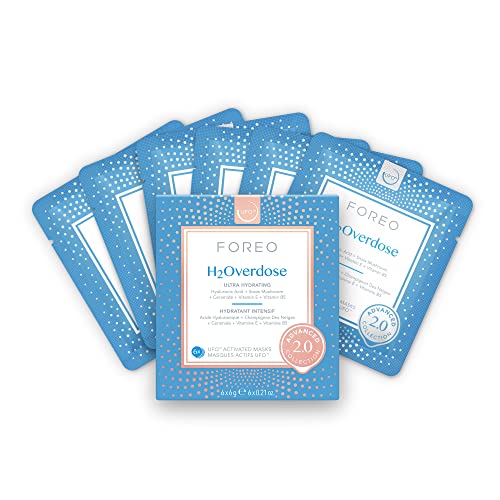 7350120791061 - H2OVERDOSE ADVANCED COLLECTION 2.0 UFO-ACTIVATED FACIAL MASK - HYDRATING FACIAL - BEAUTY & PERSONAL CARE - HYALURONIC ACID & VITAMIN E - FOR ALL SKIN TYPES - DRY SKIN & FLAKY SKIN - 6 PCS IN PACK