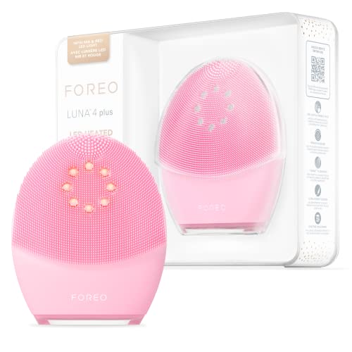 7350120791245 - FOREO LUNA 4 PLUS FACIAL CLEANSING BRUSH | NEAR INFRARED LIGHT THERAPY + LED RED LIGHT THERAPY DEEP THERMO CLEANSING FACIAL | ANTI AGING MICROCURRENT FACIAL DEVICE | NORMAL SKIN