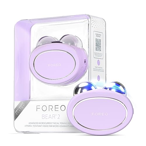 7350120791801 - FOREO BEAR 2 ADVANCED LIFTING & TONING MICROCURRENT FACIAL DEVICE - ANTI AGING FACE SCULPTING TOOL - INSTANT FACE LIFT - FIRM & CONTOUR - NON-INVASIVE SKIN CARE TOOLS - LAVENDER