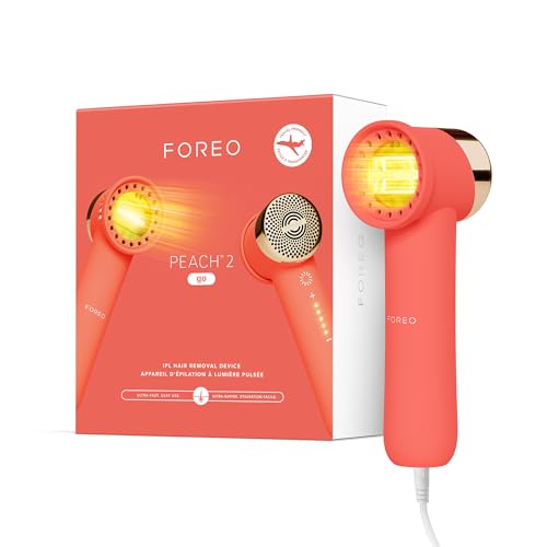 7350120791900 - FOREO PEACH 2 GO PEACH IPL HAIR REMOVAL DEVICE - TRAVEL-FRIENDLY PERMANENT HAIR REMOVAL - PAINLESS HAIR REMOVAL - SKIN COOLING & SILICONE SHIELD