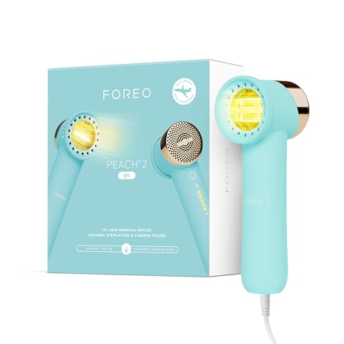 7350120791917 - FOREO PEACH 2 GO ARCTIC BLUE IPL HAIR REMOVAL DEVICE - TRAVEL-FRIENDLY PERMANENT HAIR REMOVAL - PAINLESS HAIR REMOVAL - SKIN COOLING & SILICONE SHIELD
