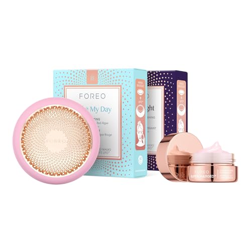 7350120792273 - FOREO HYPER HYDRA UFO 3 BUNDLE - FACE MOISTURISER DEVICE + 14 UFO ACTIVATED MASKS + HYDRATING NIGHT MASK, 15 ML - RED LIGHT THERAPY, THERMO & CRYO THERAPY, T-SONIC MASSAGE - ANTI AGING SKIN CARE