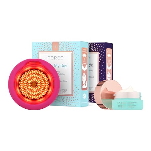 7350120792280 - FOREO LED TO LOVELY UFO 3 LED SET - FACE MASK SKINCARE DEVICE + 14 UFO ACTIVATED MASKS + IRIS C-CONCENTRATED BRIGHTENING EYE CREAM,15 ML - FACE MOISTURISER - FULL SPECTRUM LED, NIR & RED LIGHT THERAPY