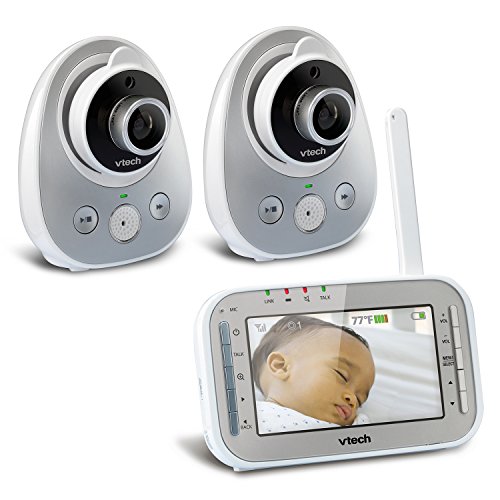 0735078036087 - VTECH SAFE&SOUND VM342-2 EXPANDABLE DIGITAL VIDEO BABY MONITOR WITH 2 CAMERAS, S