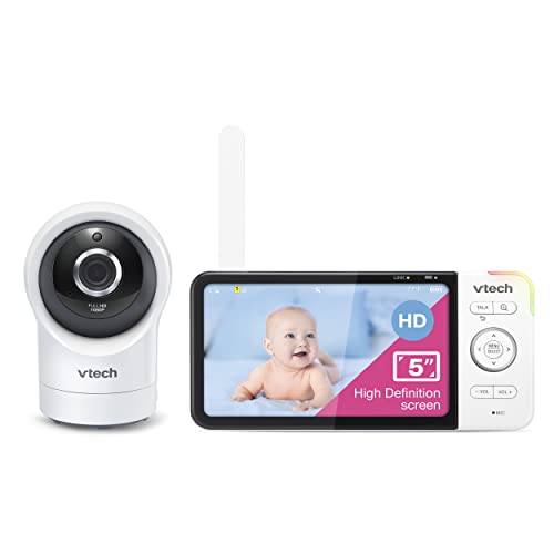 0735078048141 - VTECH RM5764HD 1080P SMART WIFI REMOTE ACCESS BABY MONITOR, 360° PAN & TILT, 5 720P HD DISPLAY, HD NIGHT VISION, SOOTHING SOUNDS, 2-WAY TALK, TEMPERATURE SENSOR, MOTION DETECTION, IOS & ANDROID