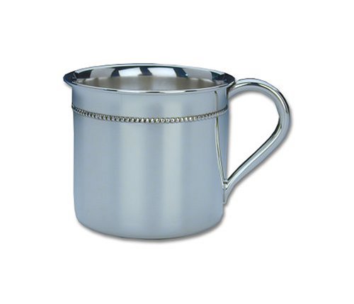 0735092138996 - REED & BARTON STERLING SILVER 6-OUNCE BEADED CHILD CUP