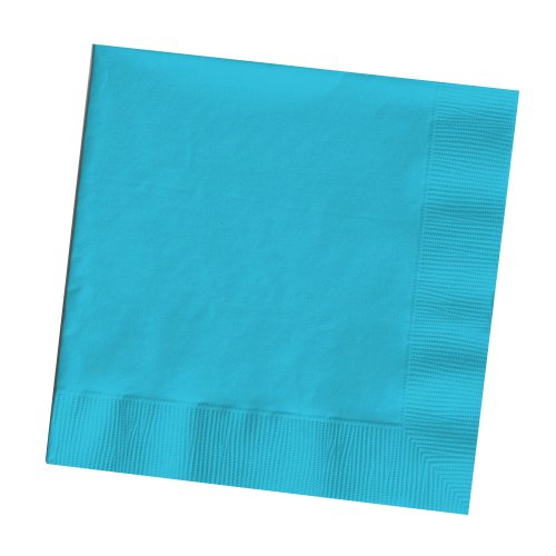 0073525106014 - CREATIVE CONVERTING TOUCH OF COLOR 3-PLY 25 COUNT PAPER DINNER NAPKINS, BERMUDA BLUE