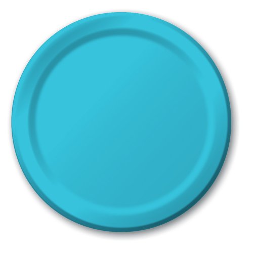 0073525106045 - CREATIVE CONVERTING TOUCH OF COLOR 24 COUNT PAPER LUNCH PLATES, BERMUDA BLUE