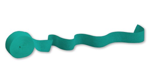 0073525144764 - CREATIVE CONVERTING TOUCH OF COLOR CREPE PAPER STREAMER ROLL, 81-FEET, TROPICAL TEAL