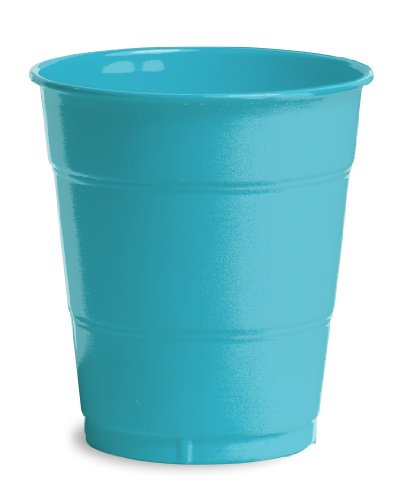 0073525200668 - CREATIVE CONVERTING 28103971 20 COUNT TOUCH OF COLOR PLASTIC CUPS, 12 OZ, BERMUDA BLUE