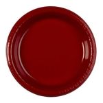 0073525533216 - CLASSIC RED PLASTIC LUNCH PLATES 7 IN