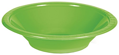 0073525808086 - CREATIVE CONVERTING TOUCH OF COLOR 20 COUNT PLASTIC BOWL, 12 OZ, FRESH LIME