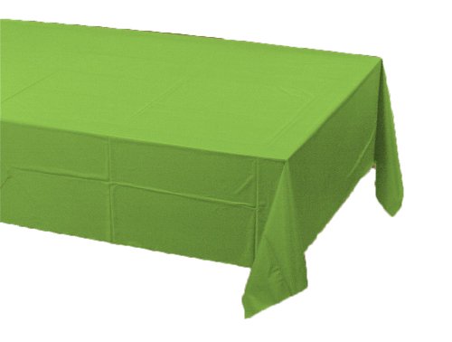 0073525813257 - CREATIVE CONVERTING PLASTIC BANQUET TABLE COVER, FRESH LIME