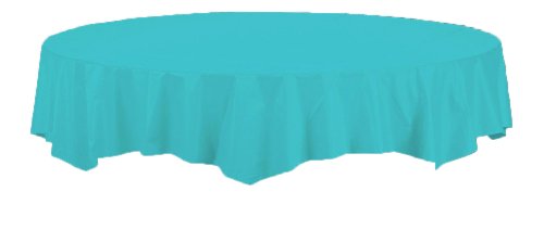 0073525819594 - CREATIVE CONVERTING TOUCH OF COLOR OCTY-ROUND PAPER TABLE COVER, 82-INCH, BERMUDA BLUE